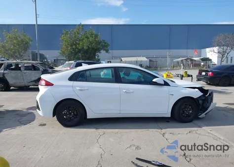 2019 Hyundai Ioniq Hybrid Blue из США, поврежденный, VIN KMHC65LC8KU178745